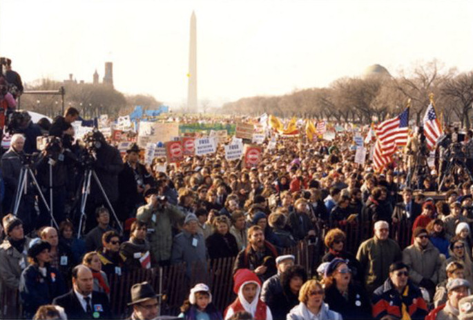 Summit Sunday rally for Soviet Jewry in 1987